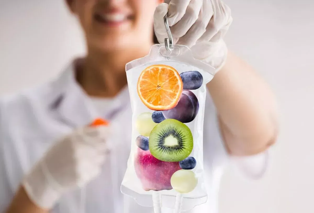 Frisches Obst in Infusions